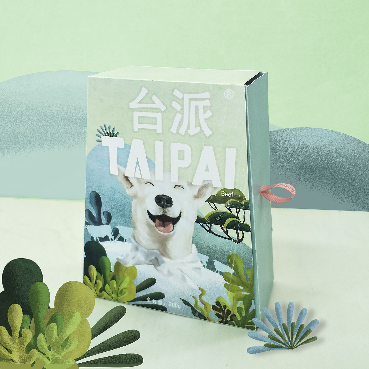 狗粮插画包装