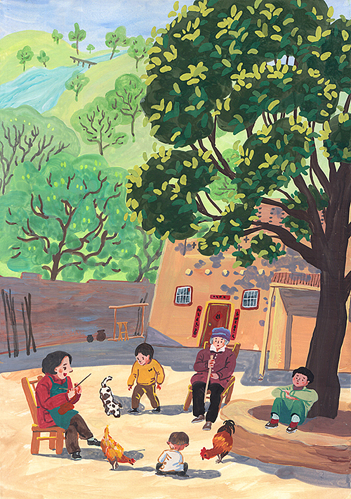 给刘亮程老师的散文集配图