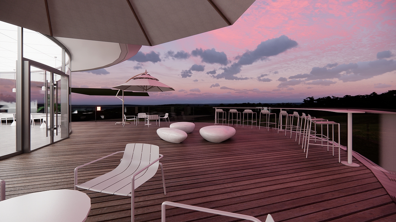 星际咖啡方案设计——未来主义风格