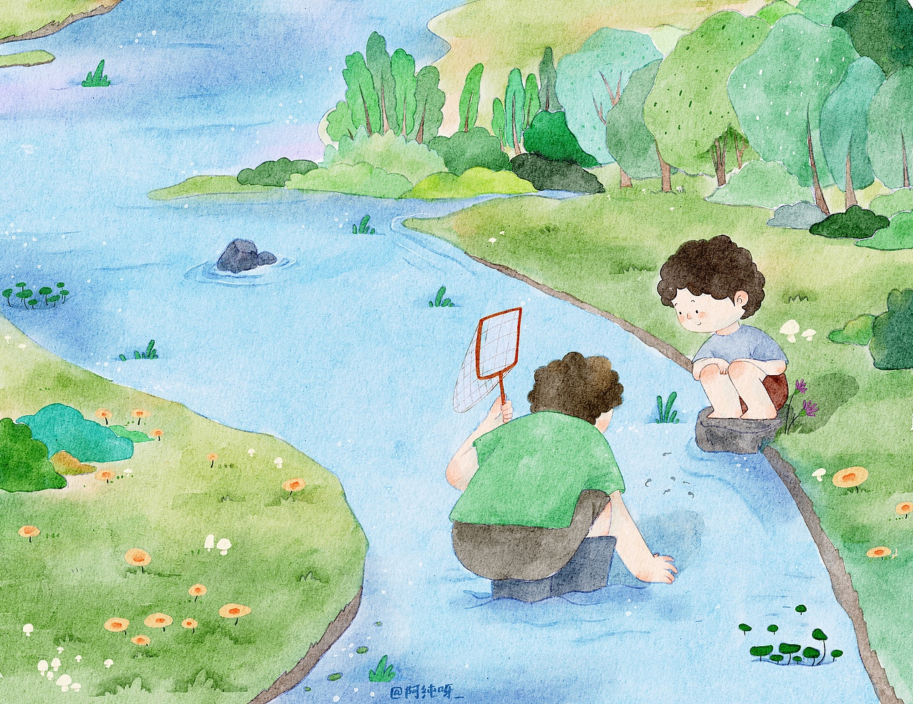 在星星上出差的人（图ZMzQ1MDI0MzAw） - 绘本 - 站酷设计师阿纯呀_原创素材 - 站酷ZCOOL