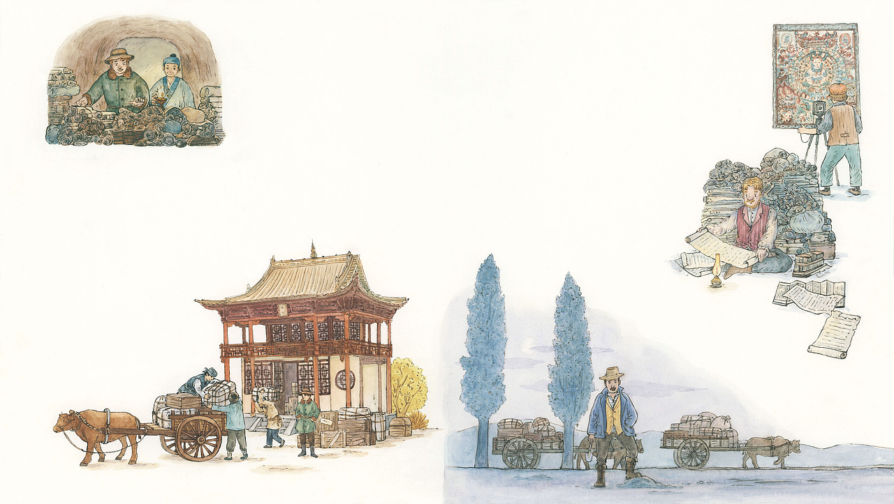 沙漠里的藏宝洞（图ZMzUwODM5MDcy） - 绘本 - 站酷设计师晓茑原创素材 - 站酷ZCOOL