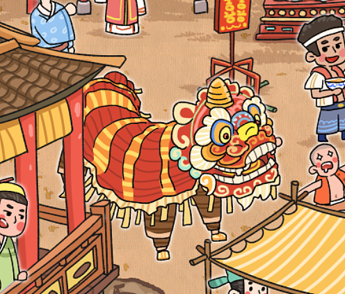 滚轴长卷画《囍臸》部分截图，全图请看主页，卡通Q版（图ZMzUxMzg3NjYw） - 游戏原画 - 站酷设计师徐白木原创素材 - 站酷ZCOOL