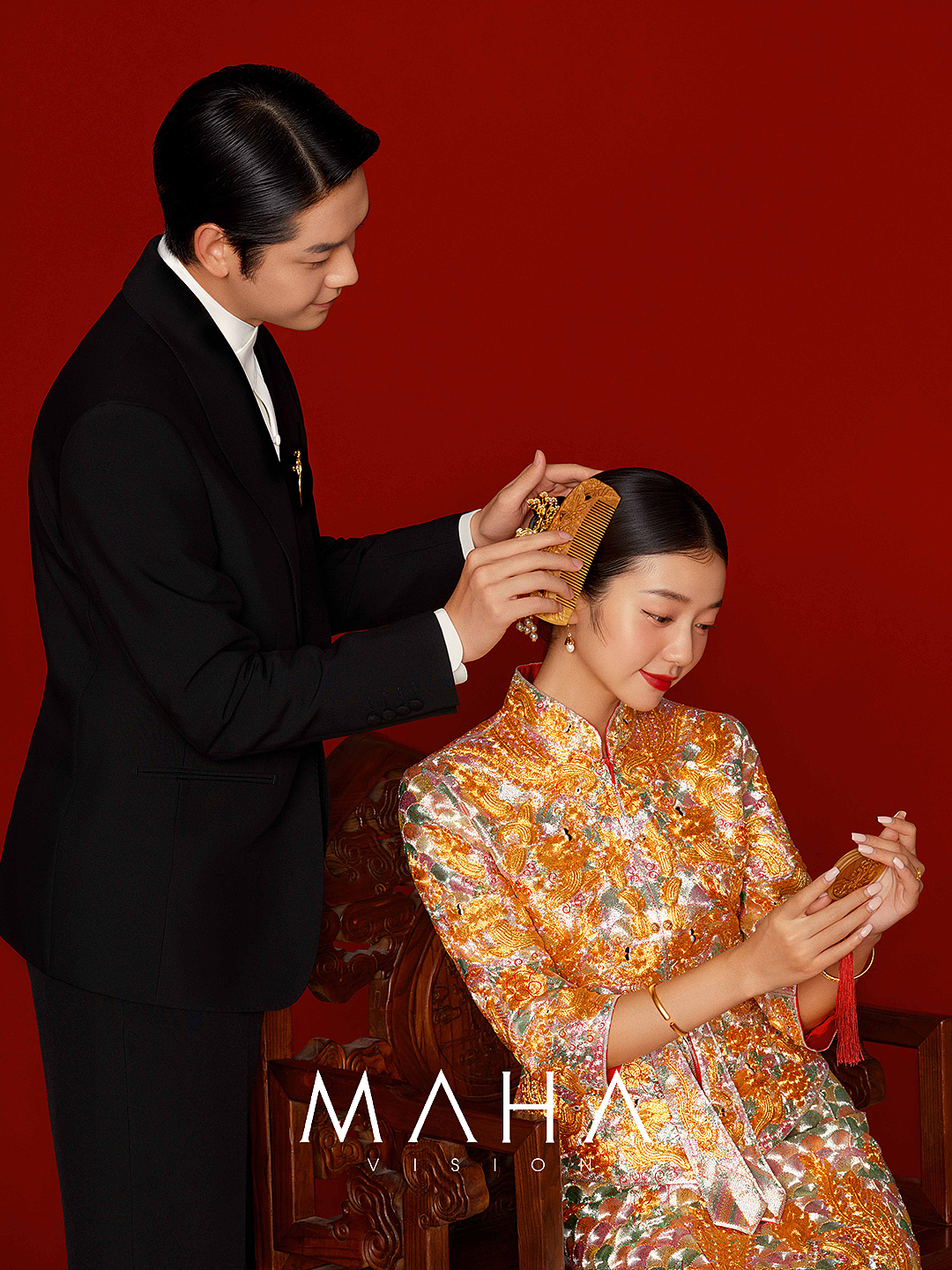 MAHA丨新中式喜嫁婚纱（图ZMzYwOTMxMjIw） - 婚礼摄影 - 站酷设计师MAHA贾潇原创素材 - 站酷ZCOOL