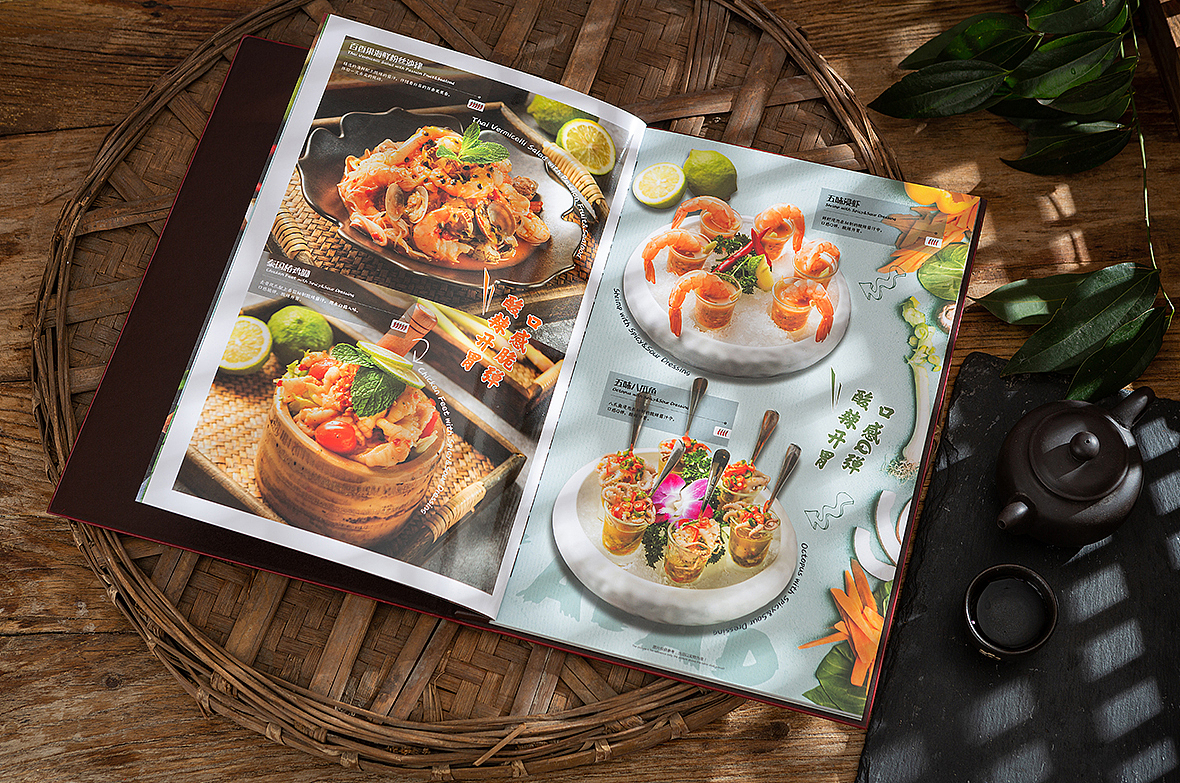 东南亚菜谱设计制作，泰式菜单定制印刷公司，捷达菜谱（图ZMzMwODc5NzUy） - 书籍/画册 - 站酷设计师捷达菜谱品牌设计原创素材 - 站酷ZCOOL