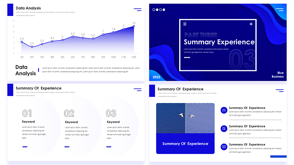 【耀你好看】克莱因蓝现代极简商务时尚PPT8