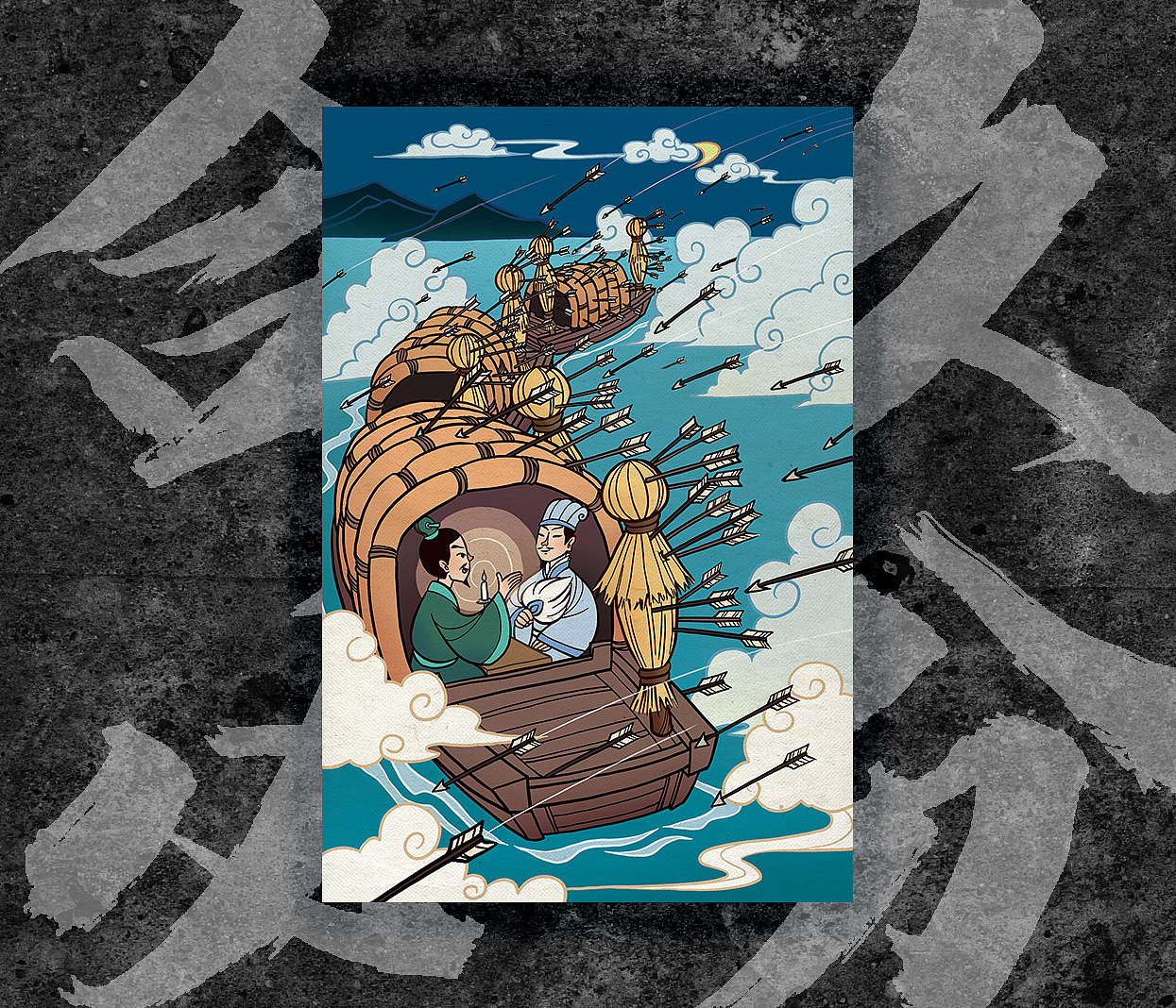 复古拼图《三国》（图ZMzMwODU4NTQ4） - 儿童插画 - 站酷设计师谷鸣Ggu原创素材 - 站酷ZCOOL