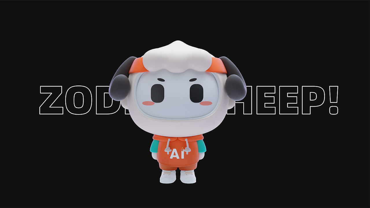 C4D-IP形象设计,讯飞设计周飞飞。