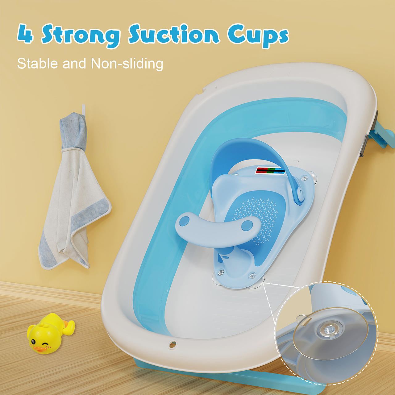 亚马逊设计I 婴儿洗澡沐浴座椅主图蓝色/A+套图设计