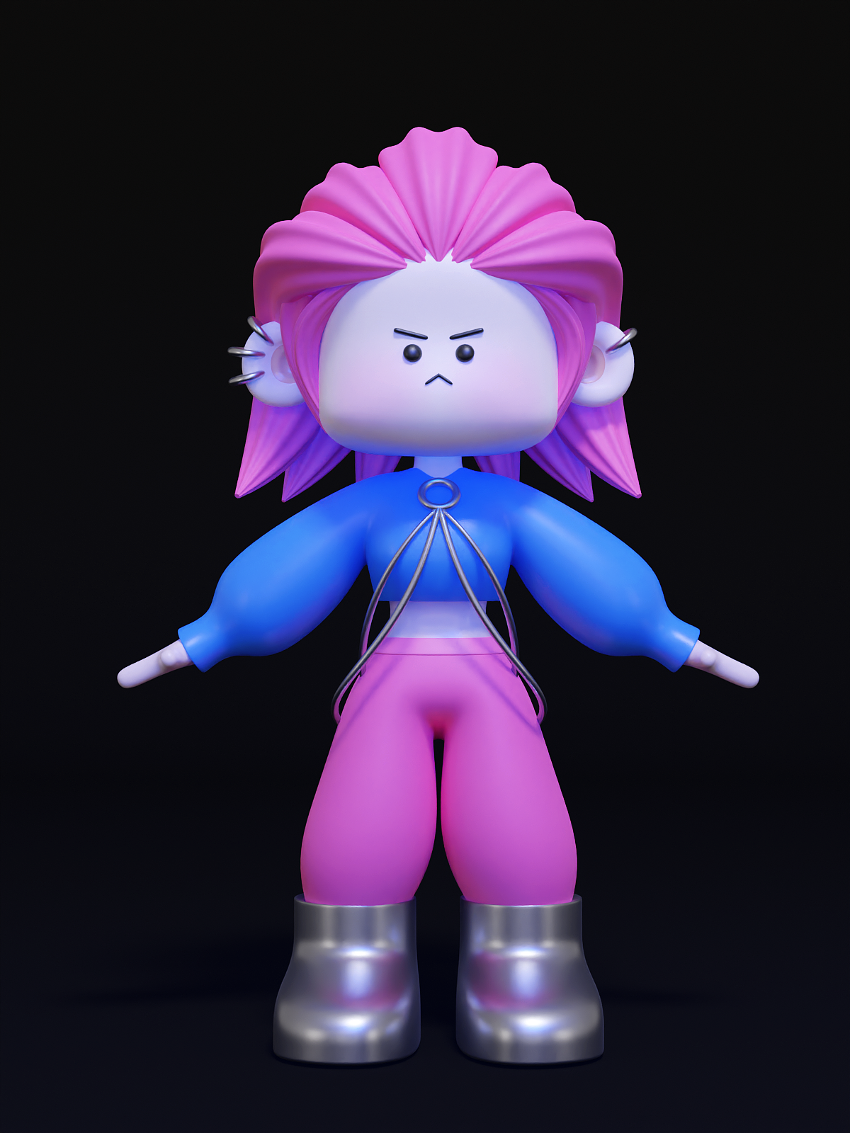 Blender IP建模练习（图ZMzE5MDQyMDMy） - 人物/生物 - 站酷设计师黄亮亮同学HLL原创素材 - 站酷ZCOOL