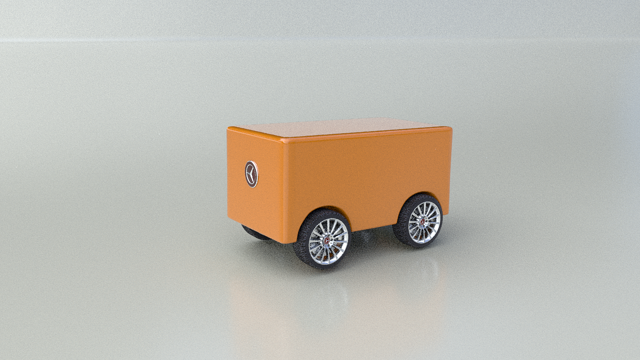 使用c4d制作的小车产品动画