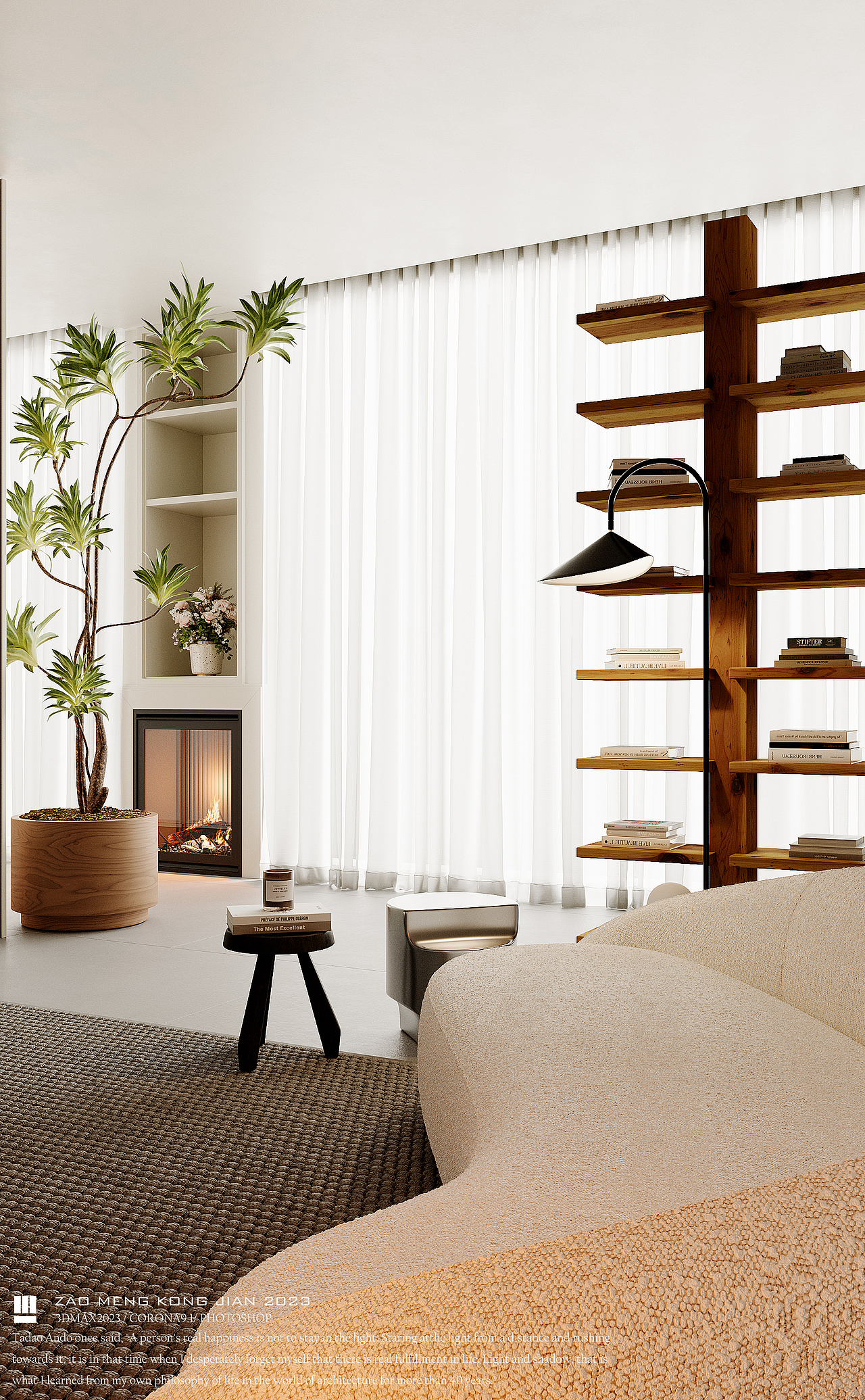 大平层设计案例《花季》（图ZMzQ2OTIyMzI4） - 家装设计 - 站酷设计师冒蓝火的cpu原创素材 - 站酷ZCOOL