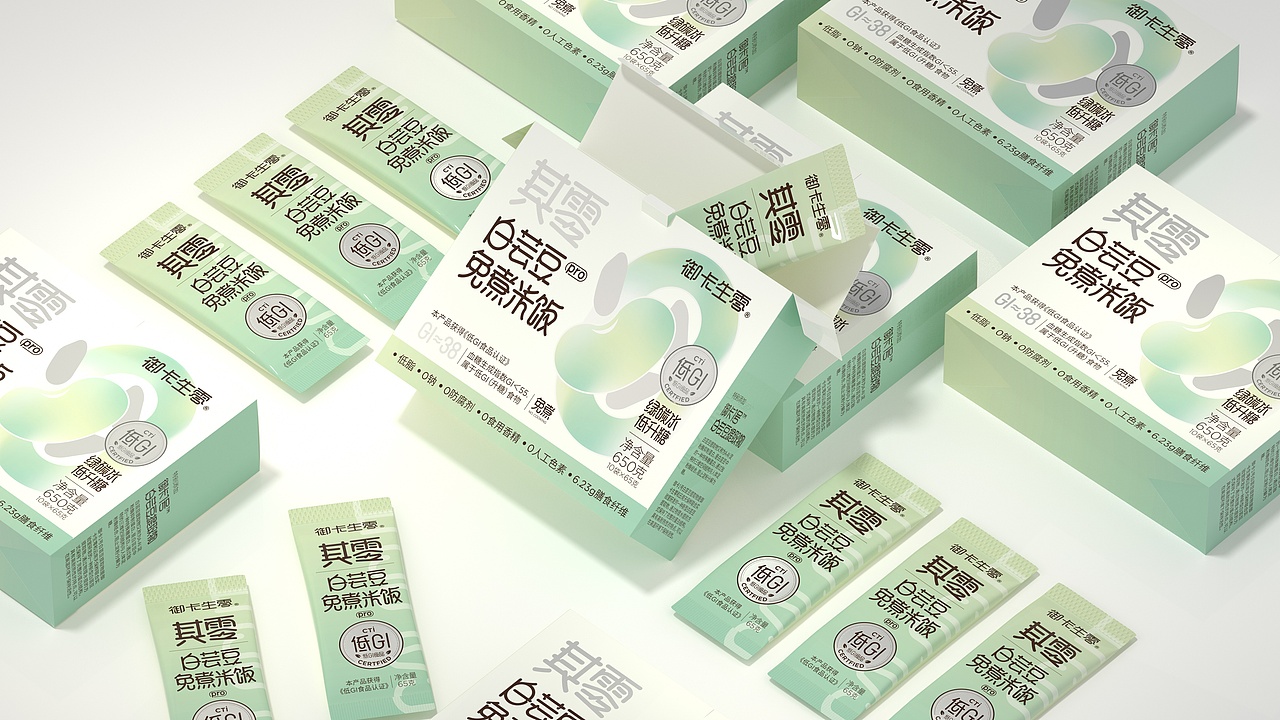 尚智×御卡生零｜其零白芸豆米饭包装｜食品包装设计（图ZMzQ2NDc0NDIw） - 包装 - 站酷设计师尚智食品包装设计原创素材 - 站酷ZCOOL