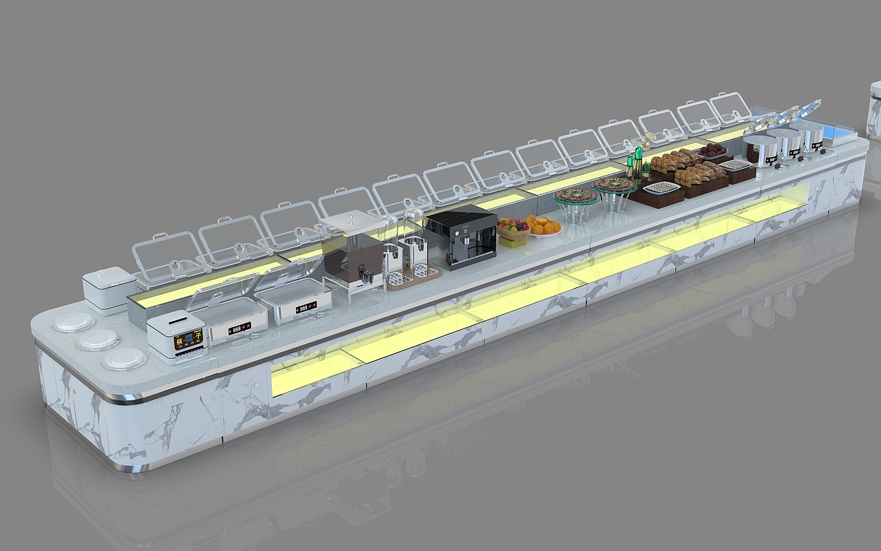 大理石餐台 实木自助餐台大理石台面取餐台（图ZMzEyMjYwOTk2） - 游戏UI - 站酷设计师自助餐台布菲车原创素材 - 站酷ZCOOL