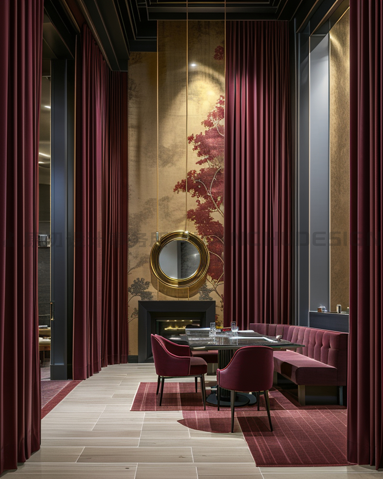 廈門 店面裝修室內(nèi)空間餐廳設(shè)計 繁花至真園類型餐飲（圖ZMzYwMzk5NzI4） - 酒店餐飲設(shè)計 - 站酷設(shè)計師葉文濤VictorYeh原創(chuàng)素材 - 站酷ZCOOL