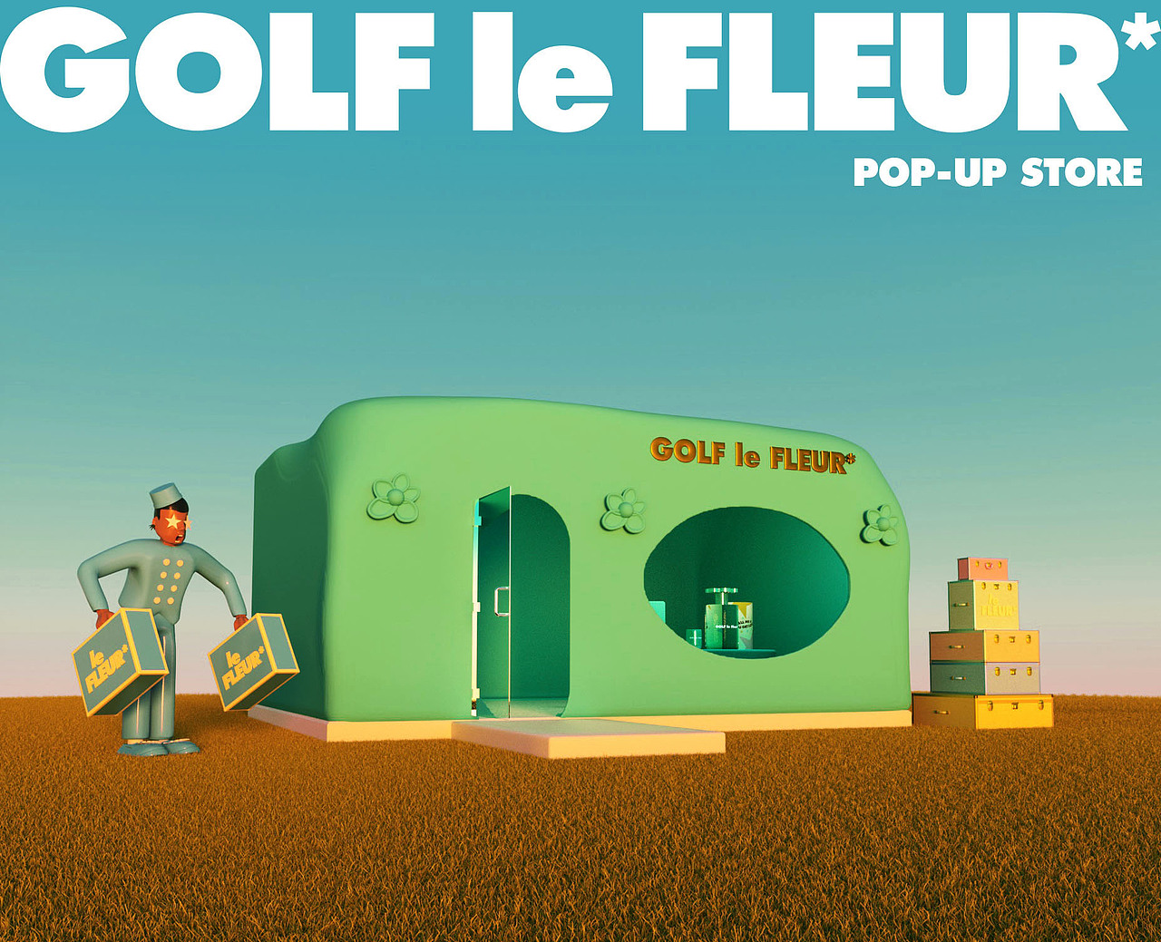 GOLF le FLEUR* POP-UP STORE 泰勒山顶快闪店（图ZMjk3MjE2MzM2） - 建筑/空间 - 站酷设计师陳艾倫原创素材 - 站酷ZCOOL