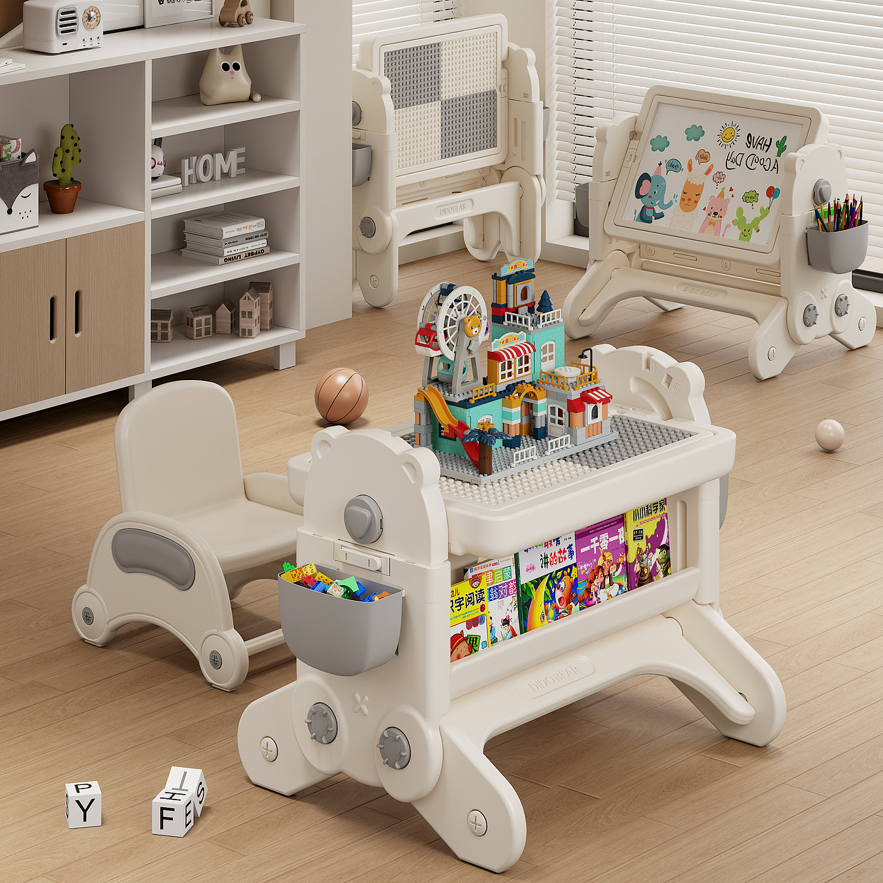 SeekRoots ◉〖儿童围栏&积木桌渲染〗（图ZMzU2NzgzMTI4） - 产品 - 站酷设计师SeekRoots原创素材 - 站酷ZCOOL