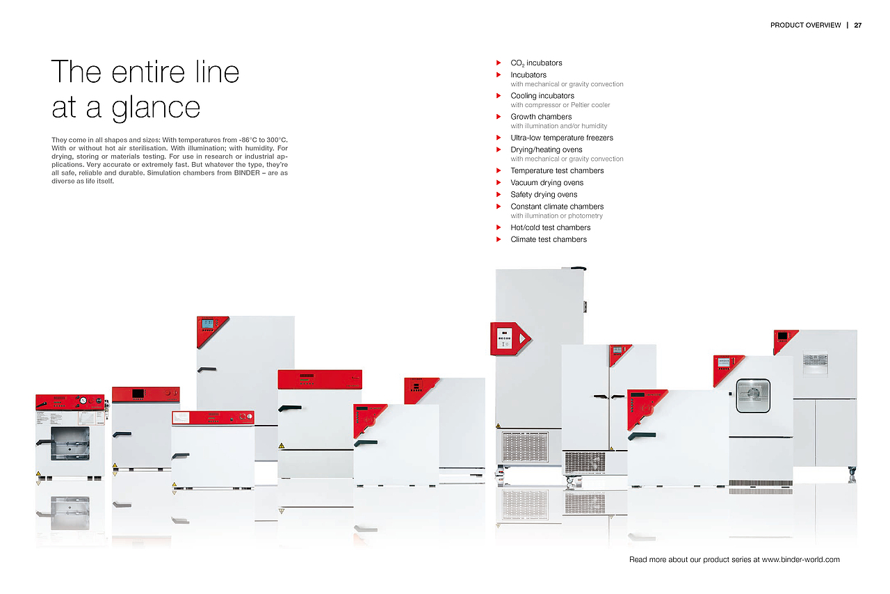 分享 · 德国BINDER实验室用模拟箱系列产品画册