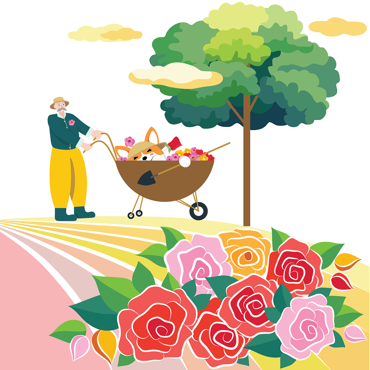 文创地图和插画风墙绘（图ZMzAzMjk3MDQw） - 艺术插画 - 站酷设计师不惑姐姐原创素材 - 站酷ZCOOL