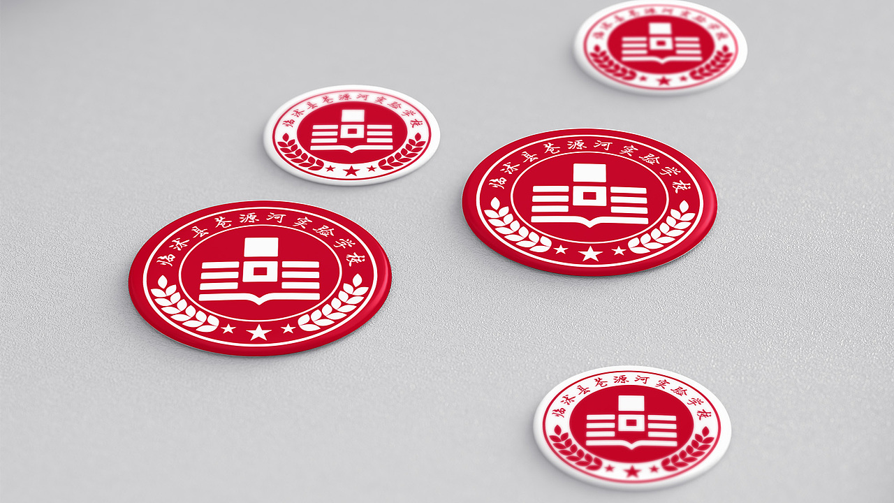 临沭县苍源河实验学校文化校徽创意设计（图ZMzU0MjU1NjM2） - Logo - 站酷设计师太歌创意原创素材 - 站酷ZCOOL