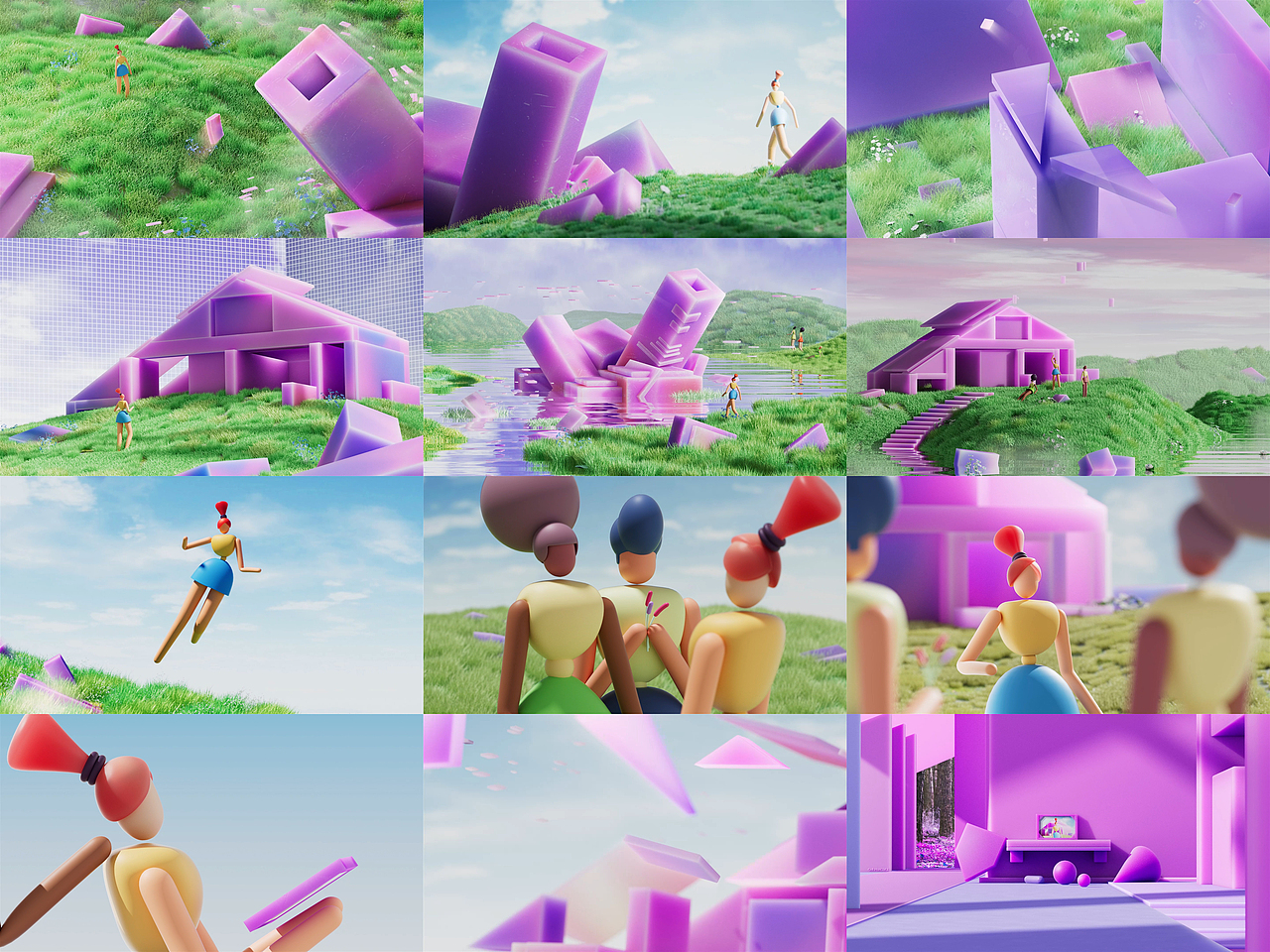 C4D动态学员mjsbb -角色动态临摹