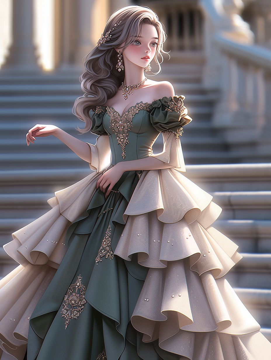 【AI探索】华丽的礼服系列（14）