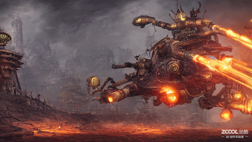 #AI创作实验室#科技城堡（图ZMzIwMzg0MzUy） - AI作品 - 站酷设计师萝bo兔原创素材 - 站酷ZCOOL