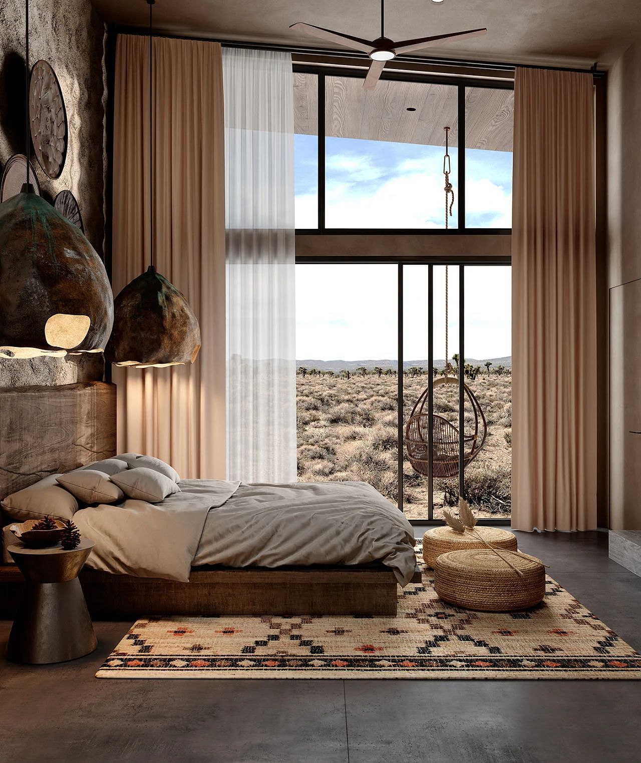 家装案例赏析——美式侘寂 | 原始的质朴感