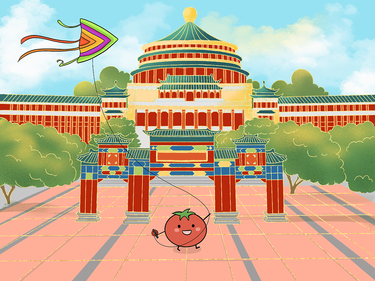 小番茄在重庆人民大礼堂