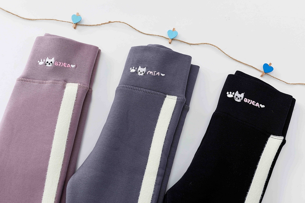 加绒打底裤平铺/场景摆拍/细节展示