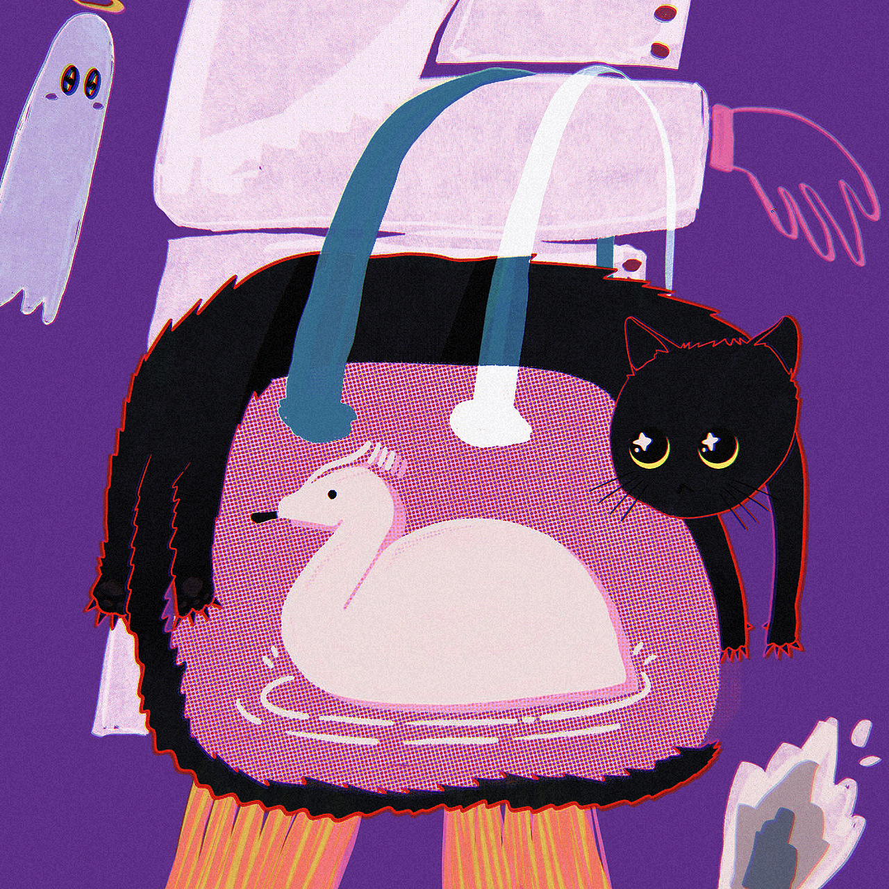 黑貓貓布林醬（圖ZMzI5NjI5MjI4） - 藝術(shù)插畫 - 站酷設(shè)計(jì)師西椰子原創(chuàng)素材 - 站酷ZCOOL