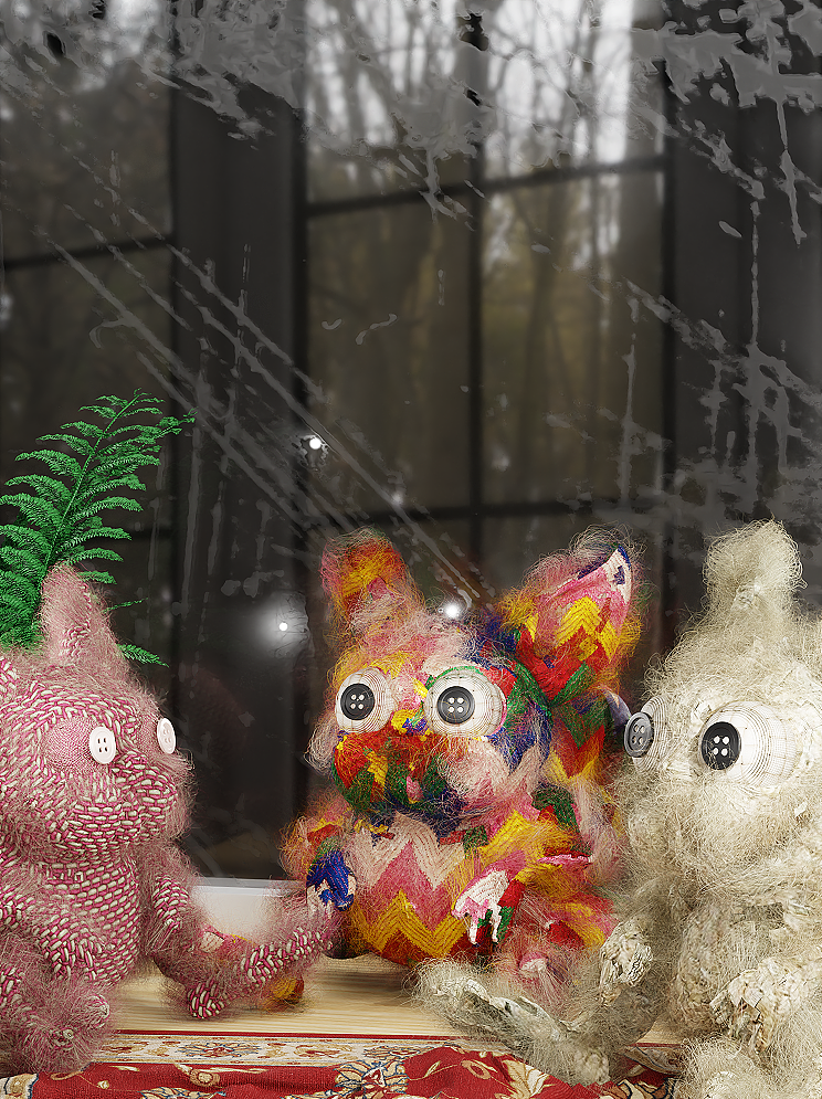 龙猫毛绒玩具设计