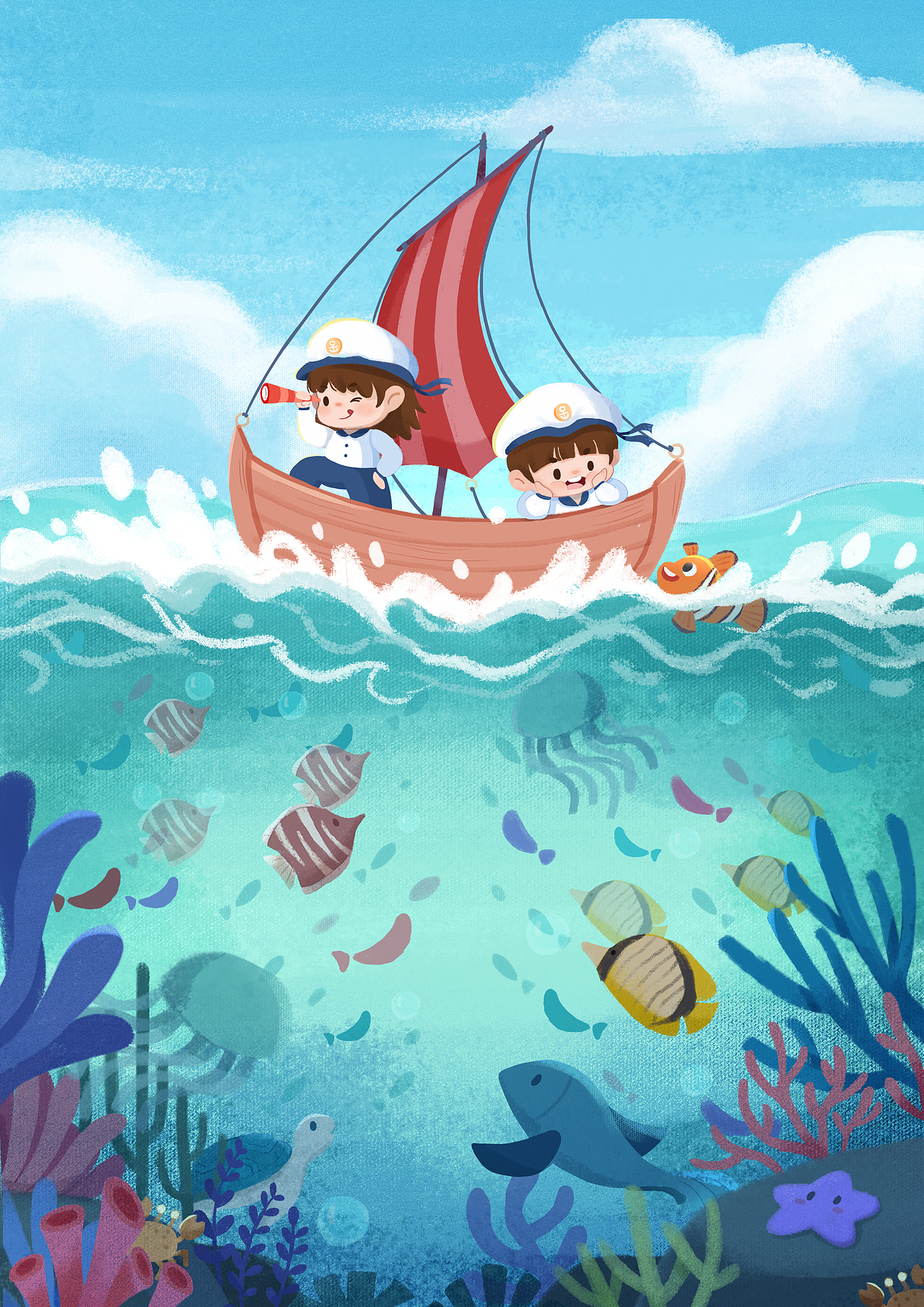 近期儿童插画总结（图ZMzIzNDA2MDQw） - 商业插画 - 站酷设计师土豆很芒原创素材 - 站酷ZCOOL