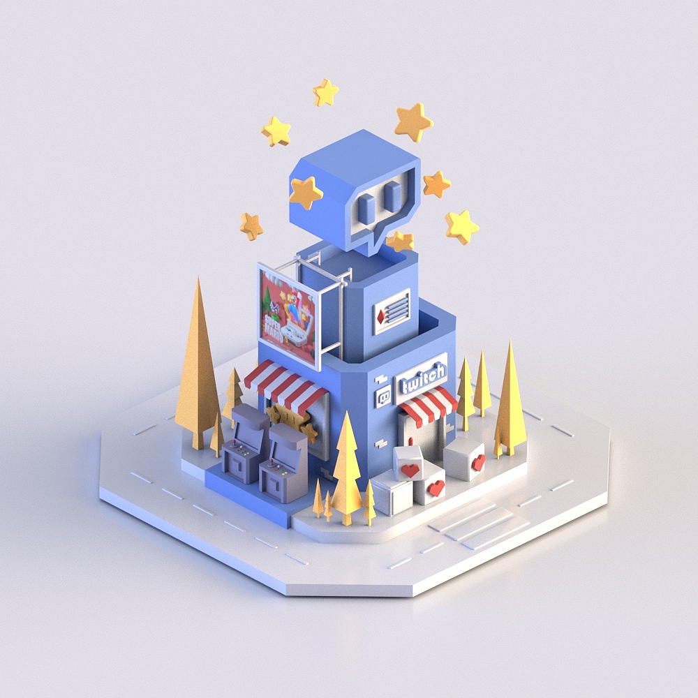 3D建模—马里奥的小屋