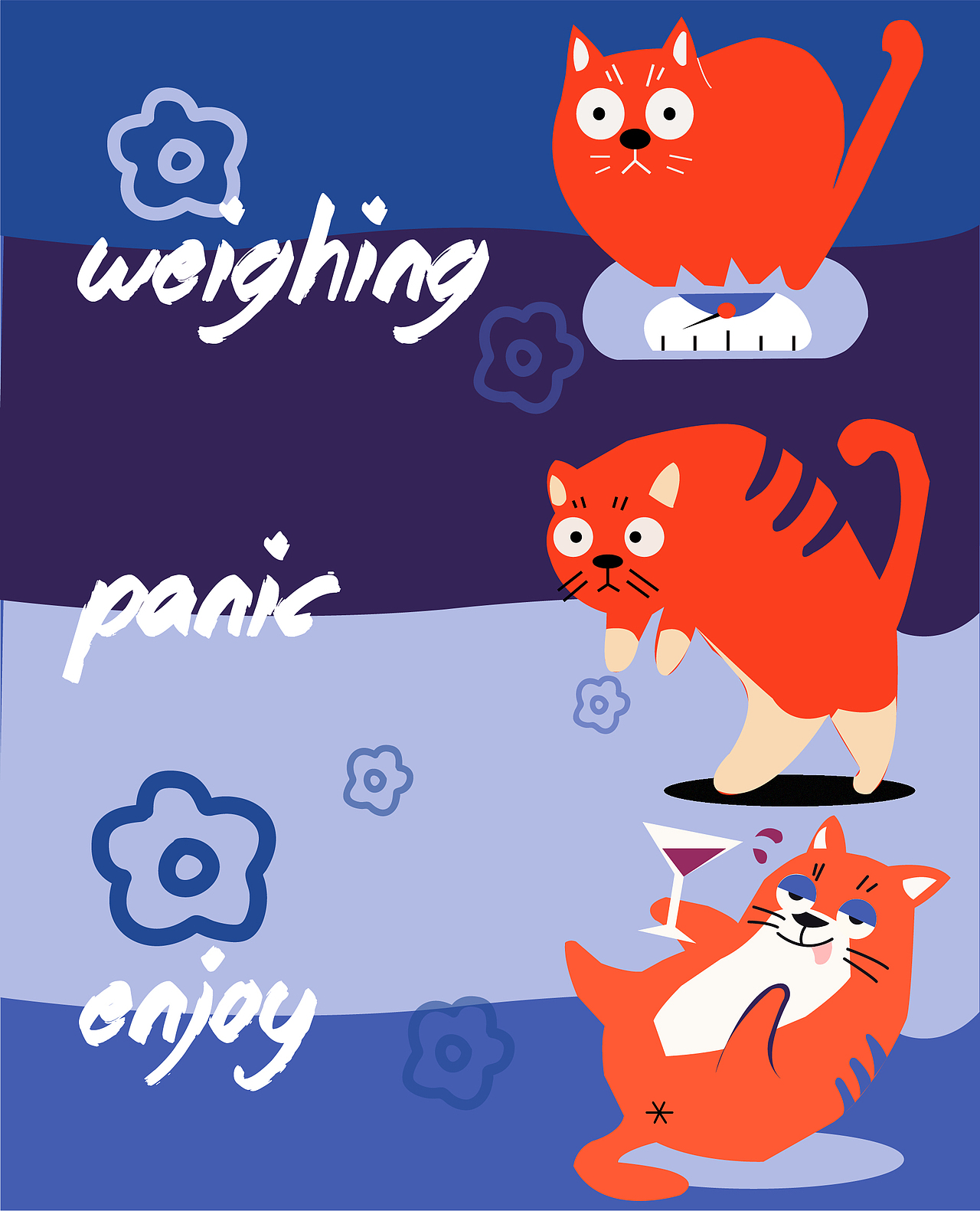 猫咪插画大合集（图ZMzM1NTQ3MjQw） - 图案 - 站酷设计师瀰縌原创素材 - 站酷ZCOOL