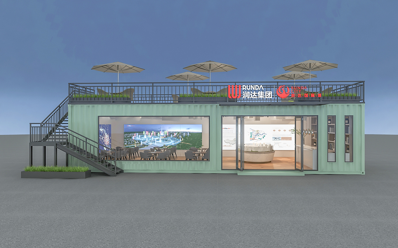 地产集装箱展厅（图ZMzY2NTY3NDQw） - 建筑/空间 - 站酷设计师青柠1010原创素材 - 站酷ZCOOL
