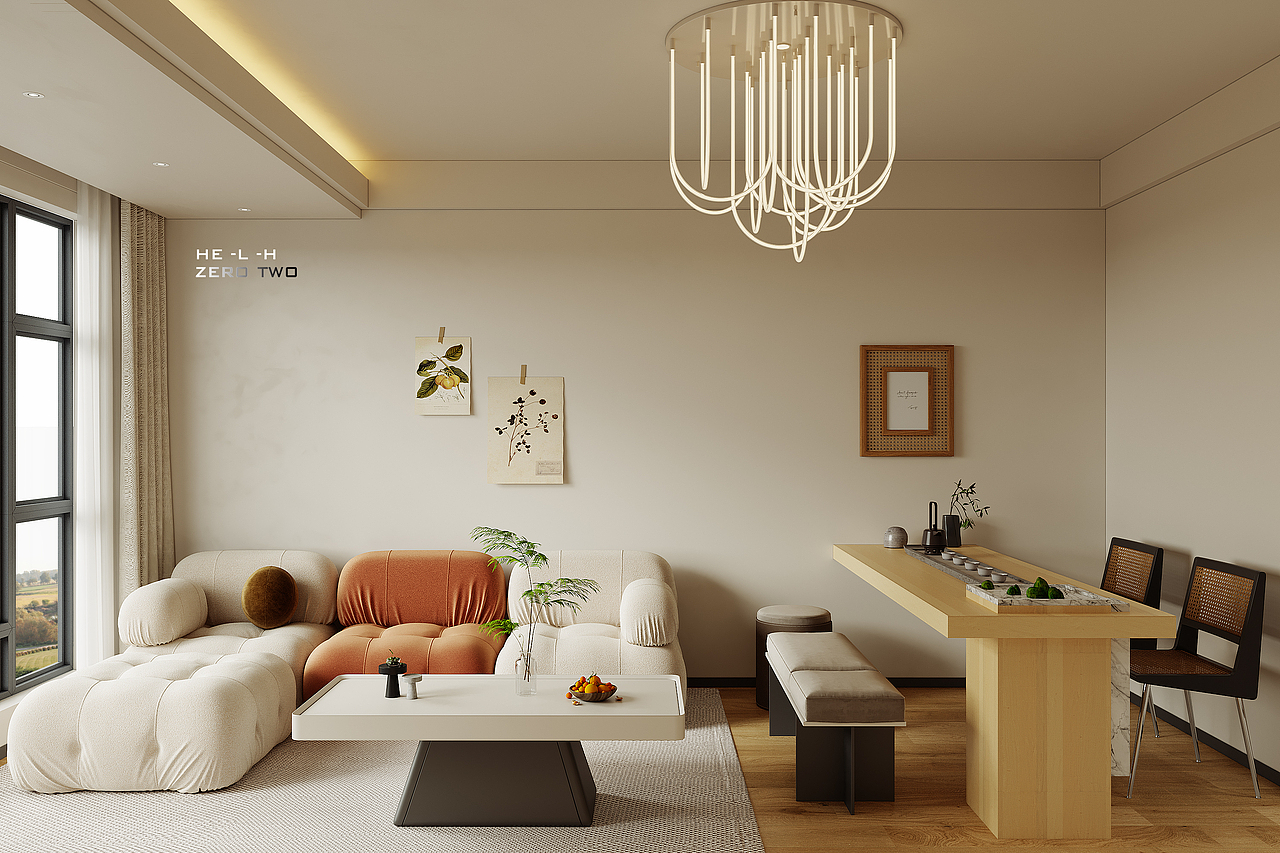 现代诧寂风客餐厅