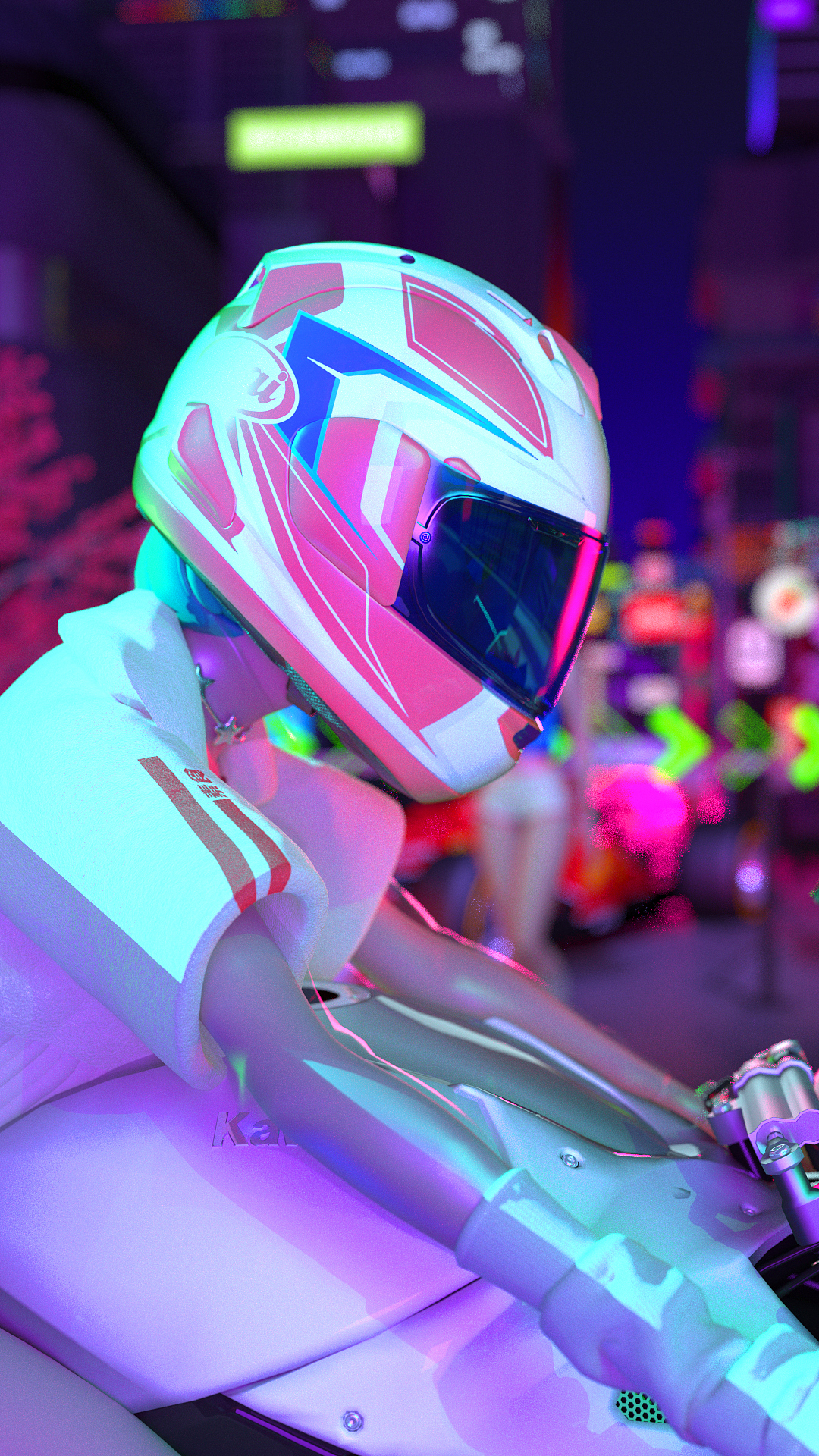 虚拟偶像菠菜萝卜--机车女孩