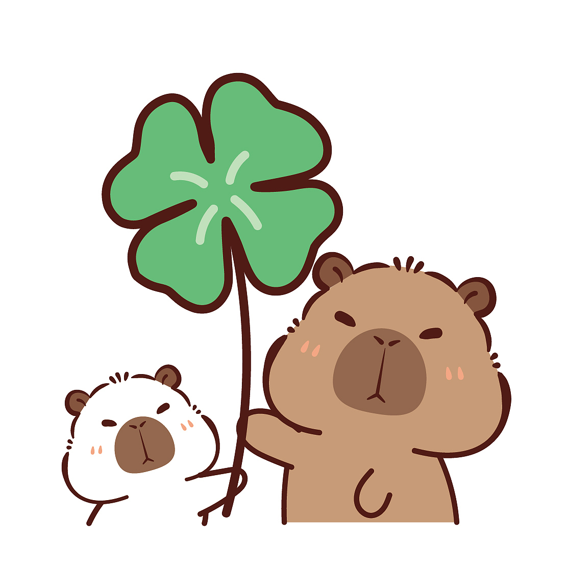 卡皮巴拉插画图片节日快乐母亲节快乐送你一朵小红花（图ZMzY5MTU5MjU2） - 商业插画 - 站酷设计师阿茹生肖IP原创素材 - 站酷ZCOOL