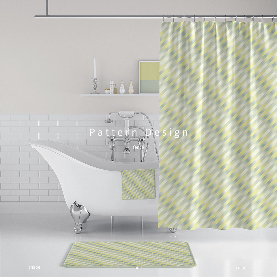 图案设计｜编织感渐变斜格条纹