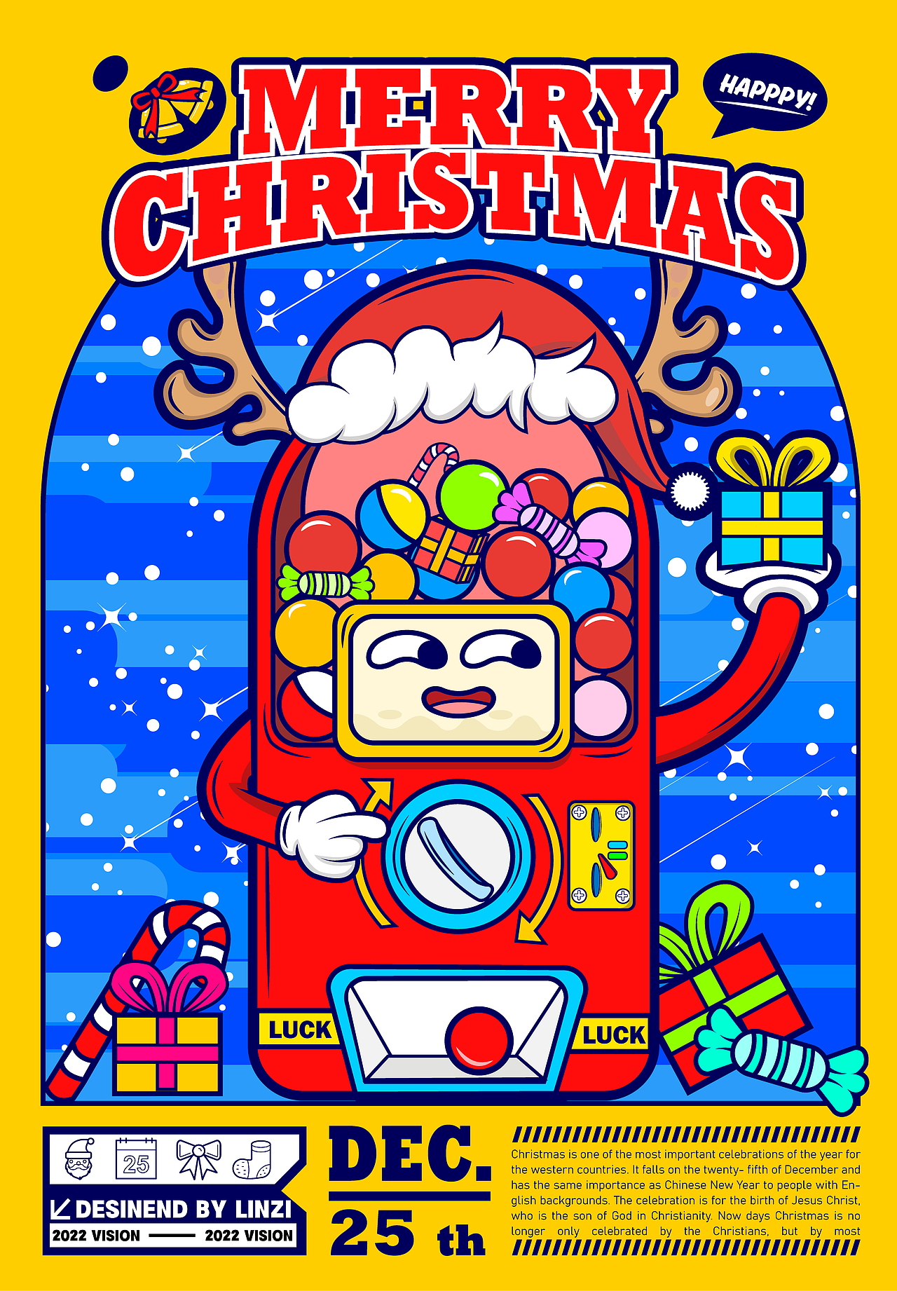 圣诞小小创意海报