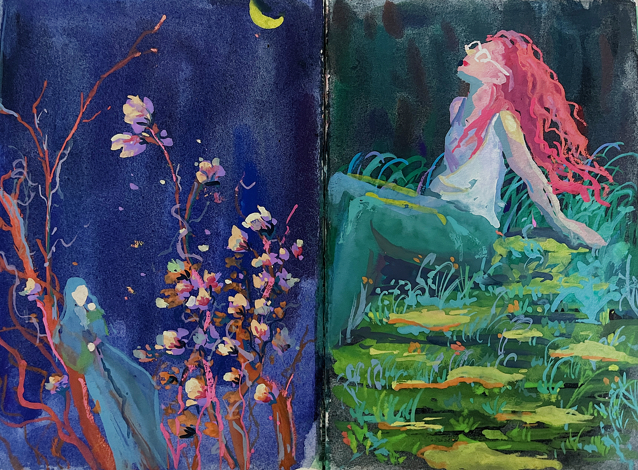 关于树的一些随笔（图ZMzY3MzkzNzk2） - 绘画 - 站酷设计师背着梦想的大力士原创素材 - 站酷ZCOOL