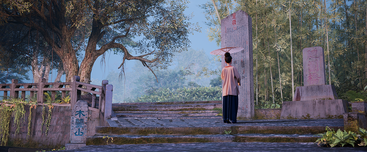 C4D+UE5 创作千年木兰陂