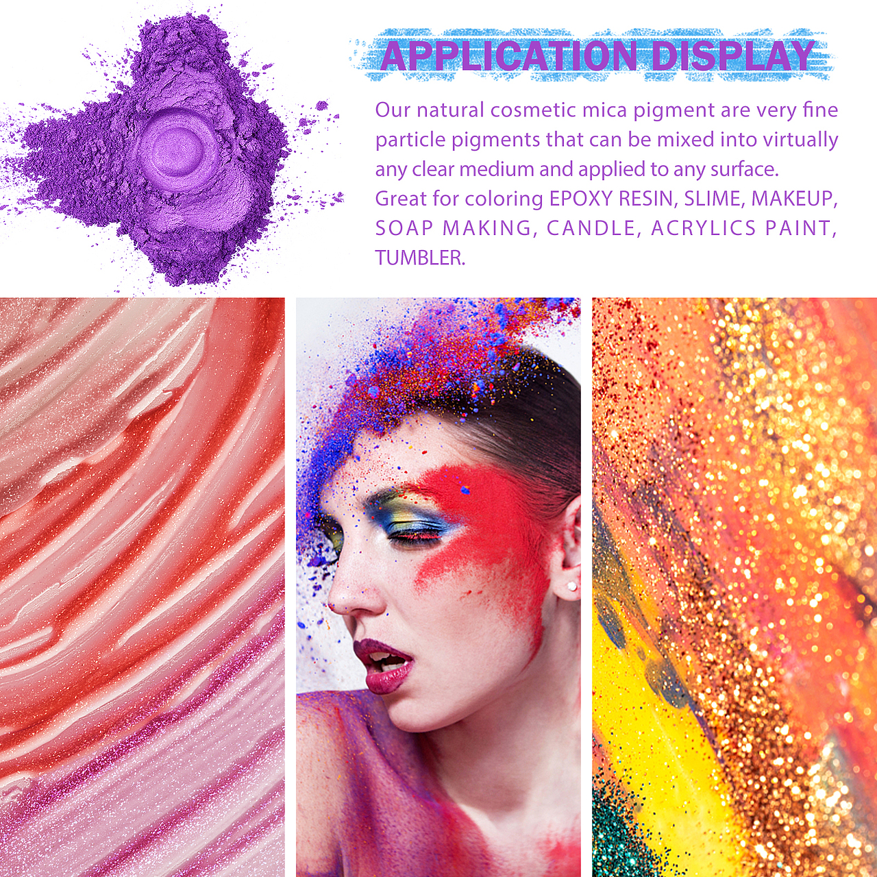 亚马逊主图 - 10色云母粉