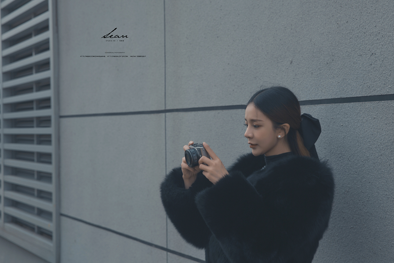 天台拍摄的一组人像