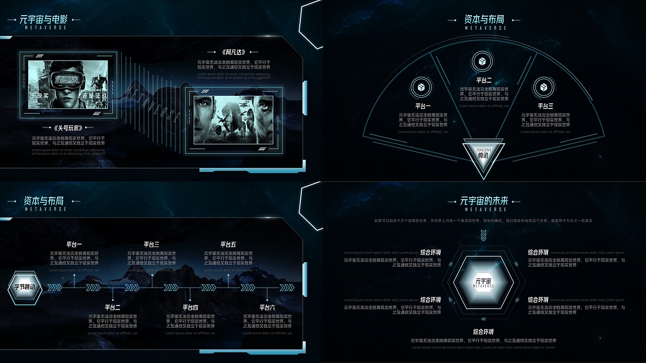 元宇宙科普型PPT模板（图ZMzE1MTUwNzk2） - PPT/Keynote - 站酷设计师也派原创素材 - 站酷ZCOOL