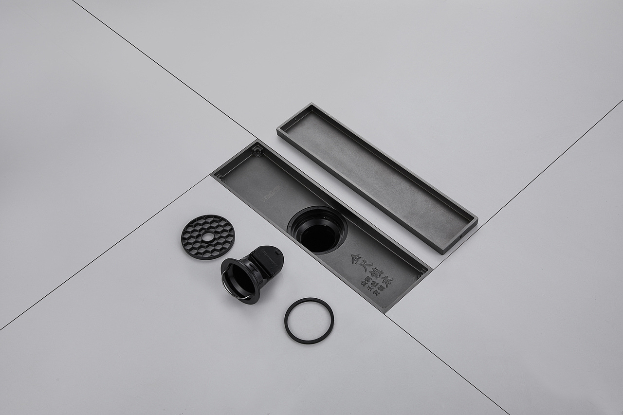 摄影作品 | 修图作品 枪灰色长条地漏拍摄修图