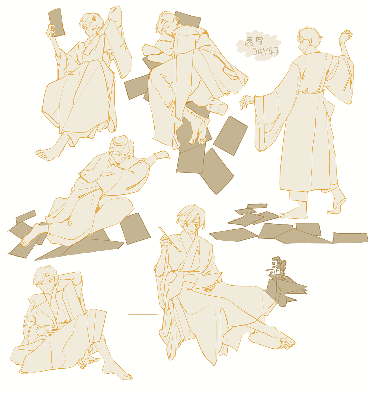 #速寫60天挑戰(zhàn)賽# day47 @速寫班長（圖ZMjk3NDcwNDQ0） - 創(chuàng)作習作 - 站酷設計師月牙鹽原創(chuàng)素材 - 站酷ZCOOL