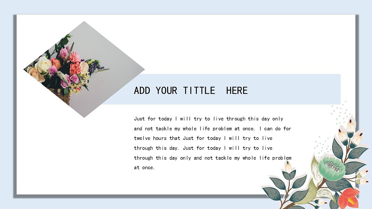 小清新简约风工作计划总结述职报告商务通用PPT模板