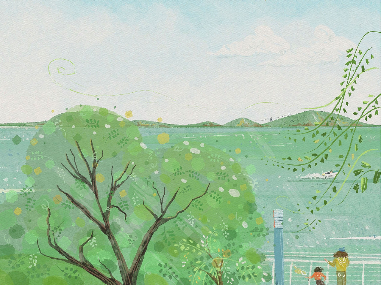 雁栖湖畔自然风光