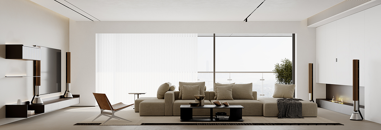 极简江景大平层